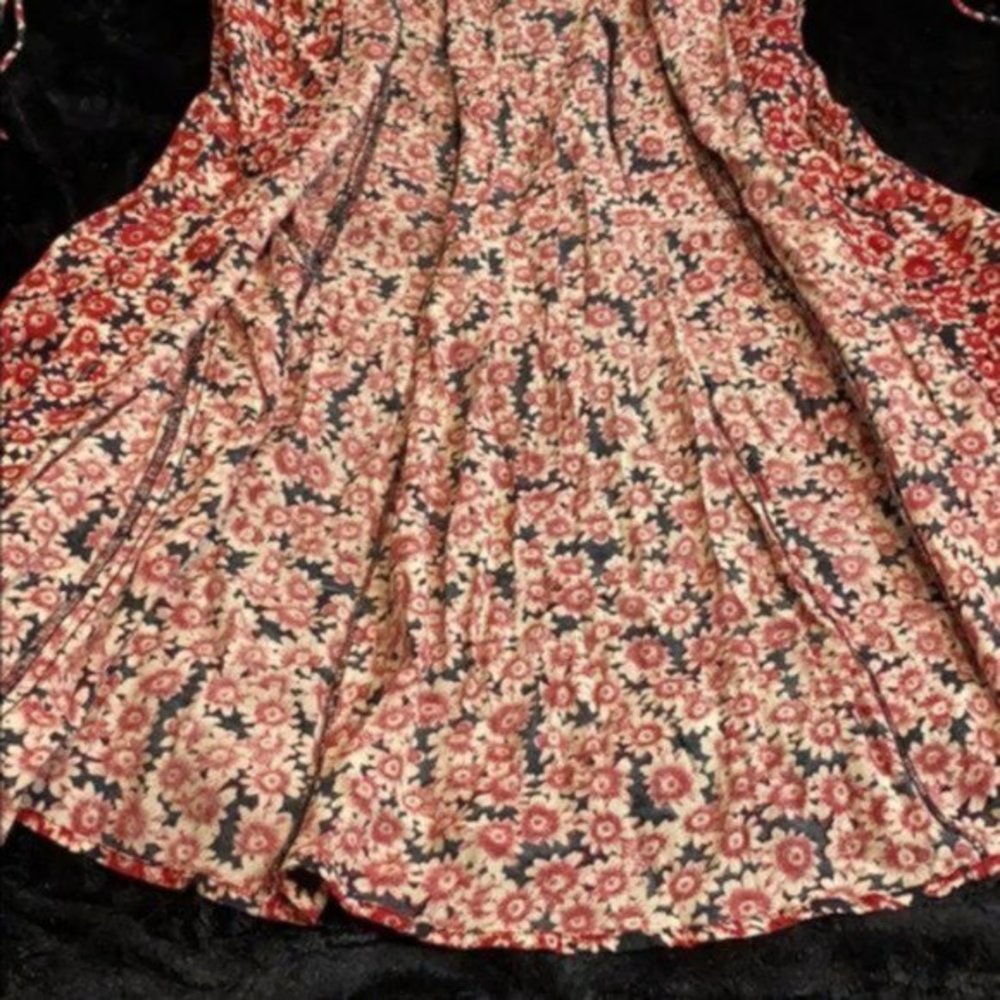 Free People Floral Mini Dress - Red and Black - Picture 8 of 10